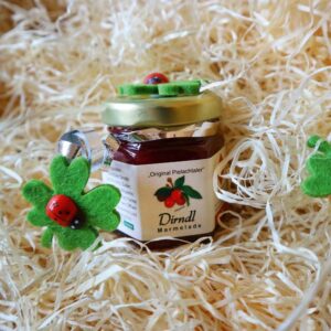 Dirndl-Marmelade mit Kleeblatt
