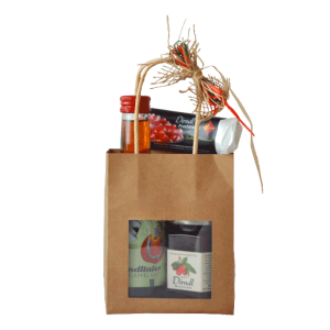 Geschenkvariation Dirndl-Naturtragetasche klein, alkoholfrei